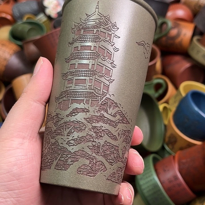 紫砂茶杯全手工紫砂主人杯