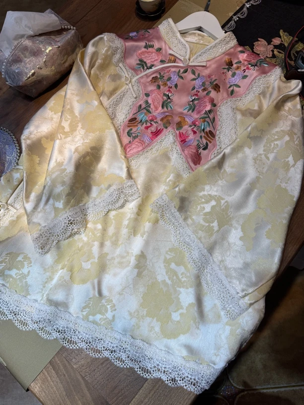 『雨荷』原创设计秋季新款新中式国薄款长袖衬衫唐装女装