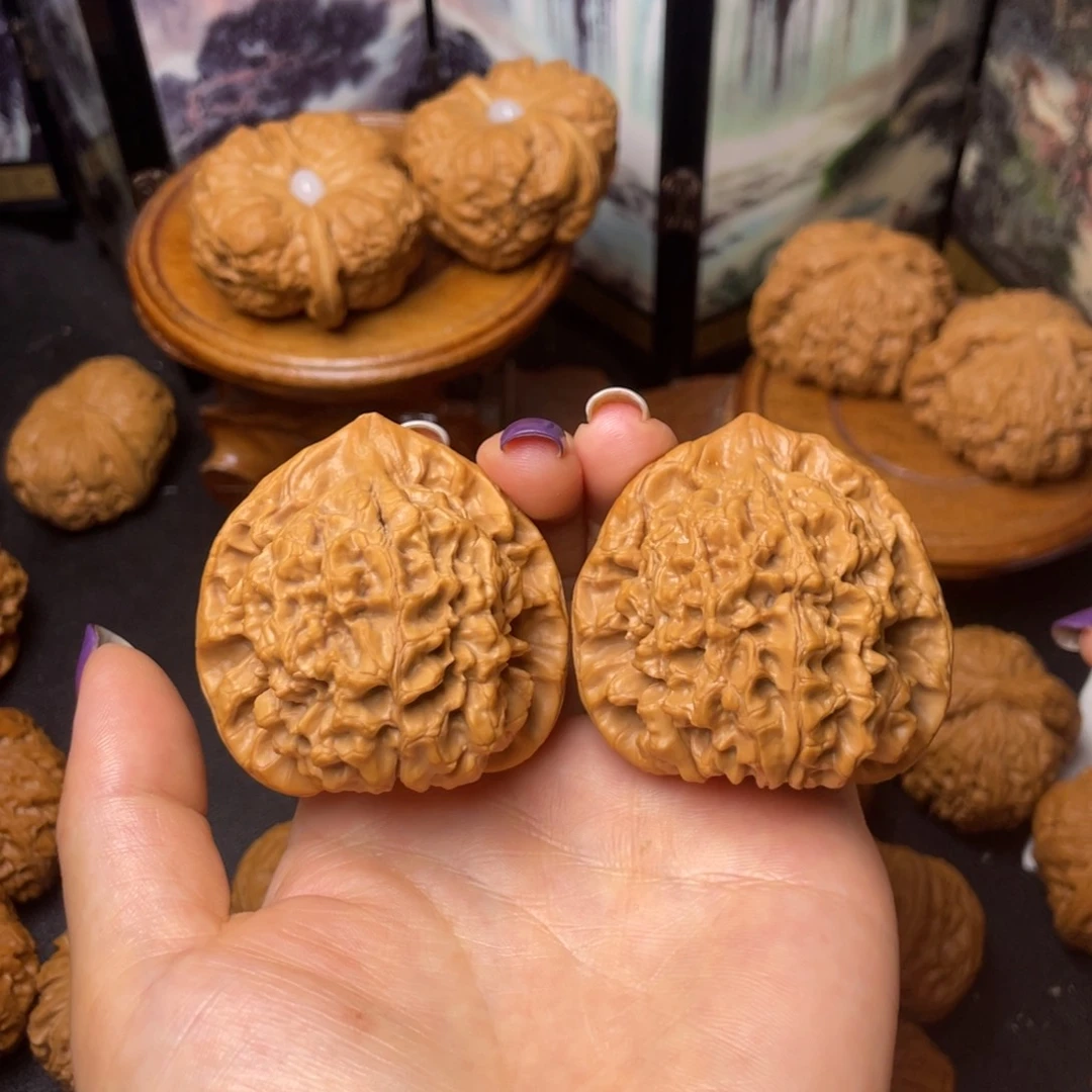 文玩核桃把件47全品官帽