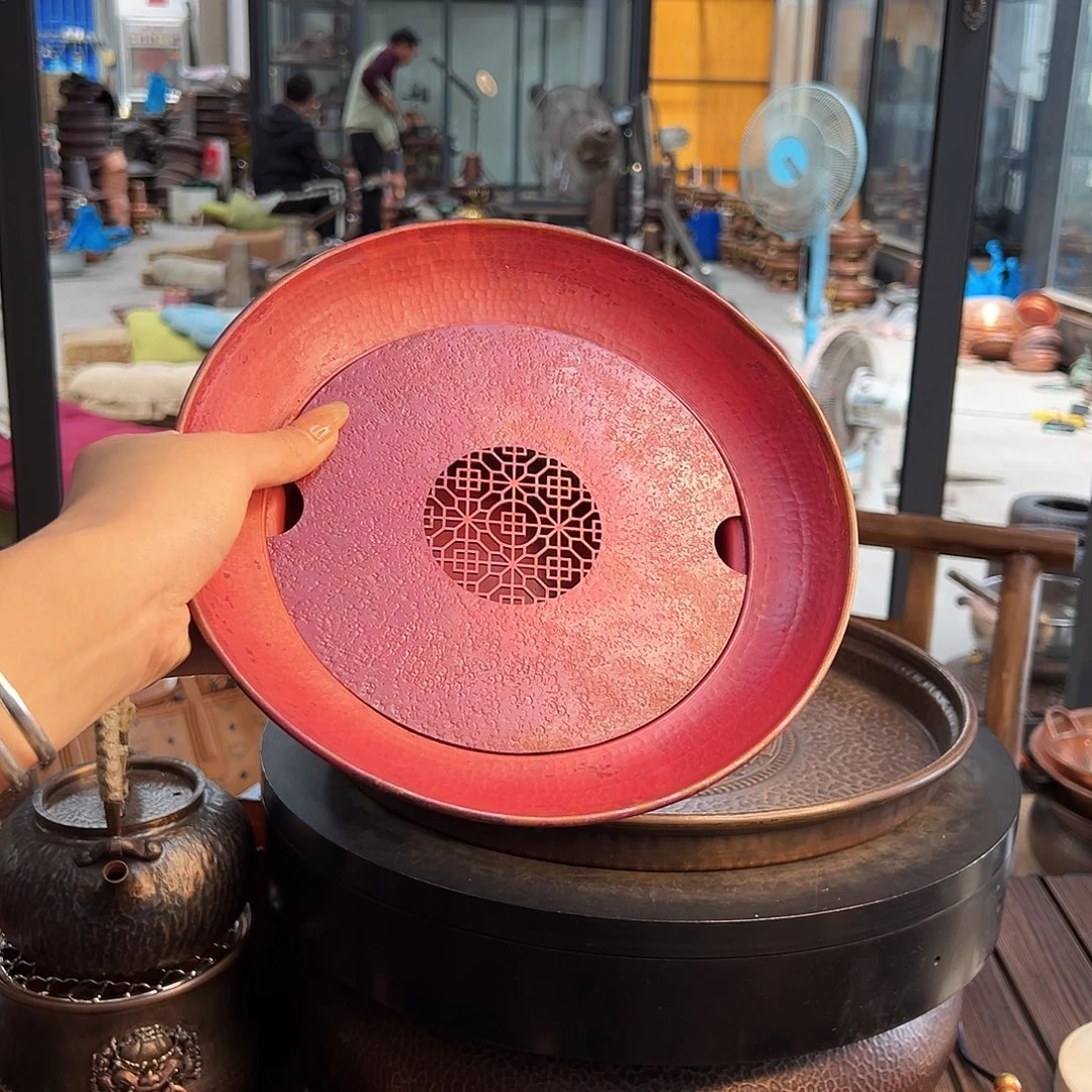 阿***度22cm火烧色干泡台茶盘