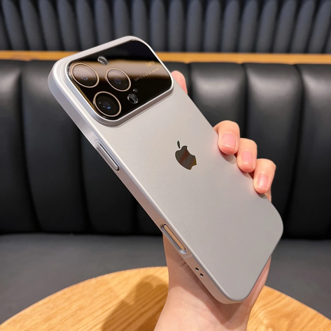 内镶标PC大视窗护镜壳适用苹果17-11手机壳亲肤手感高级感保护套