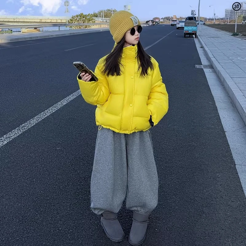 女童棉服冬装2025新款超好看洋气加厚百搭棉袄儿童冬季棉衣外套潮