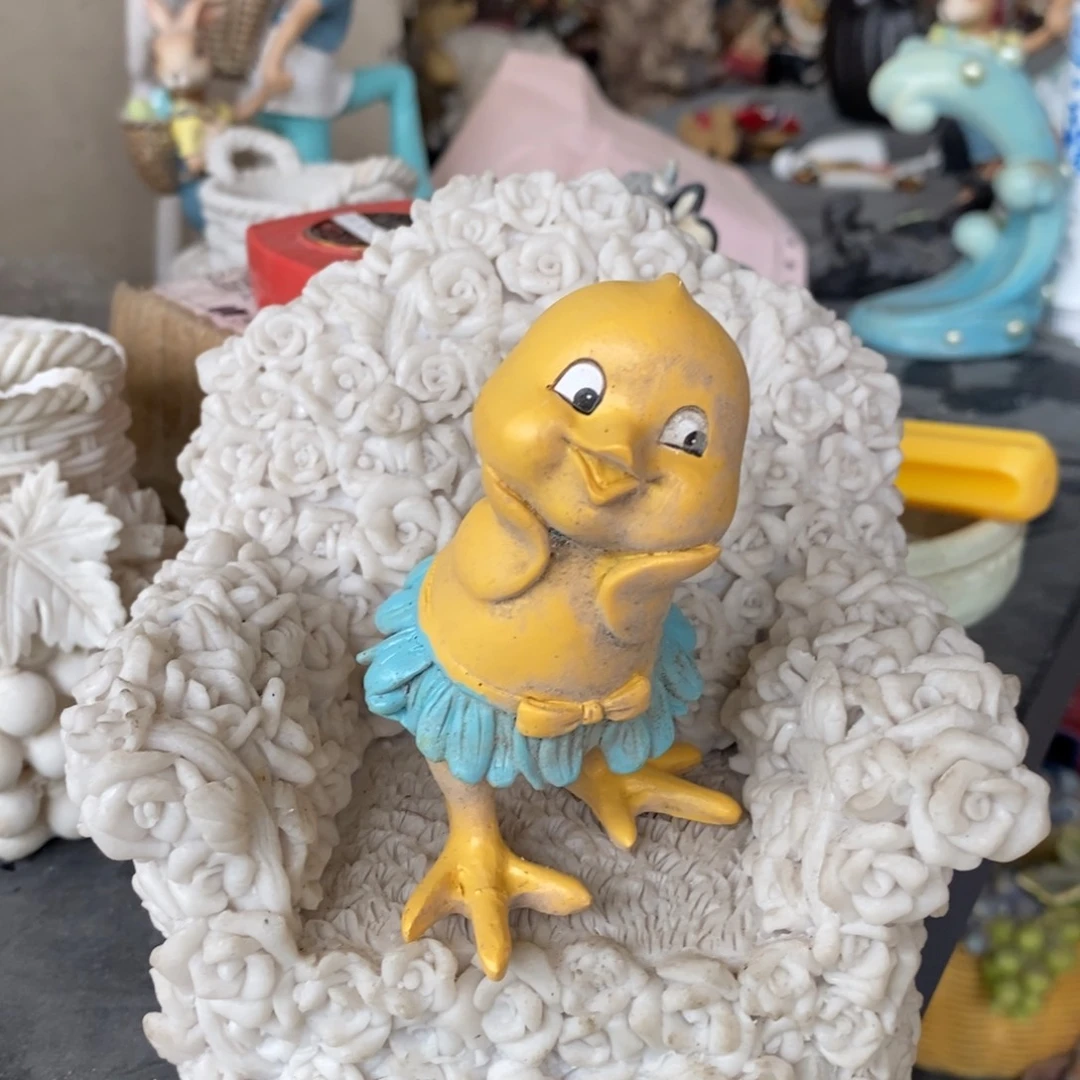 树脂小鸡 默认微瑕 树脂摆件
