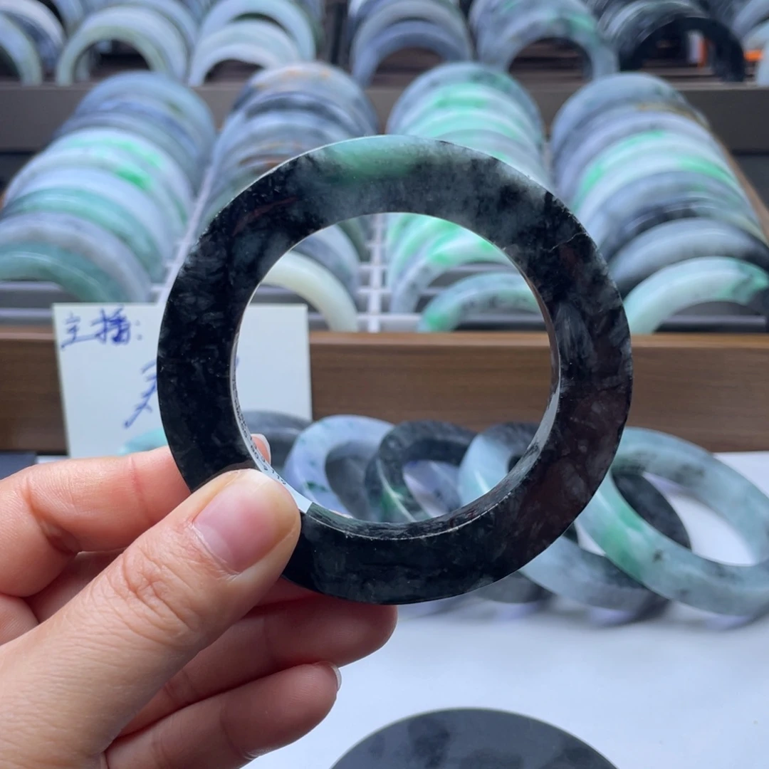 定制翡翠未镶嵌纯天然翡翠手镯定制