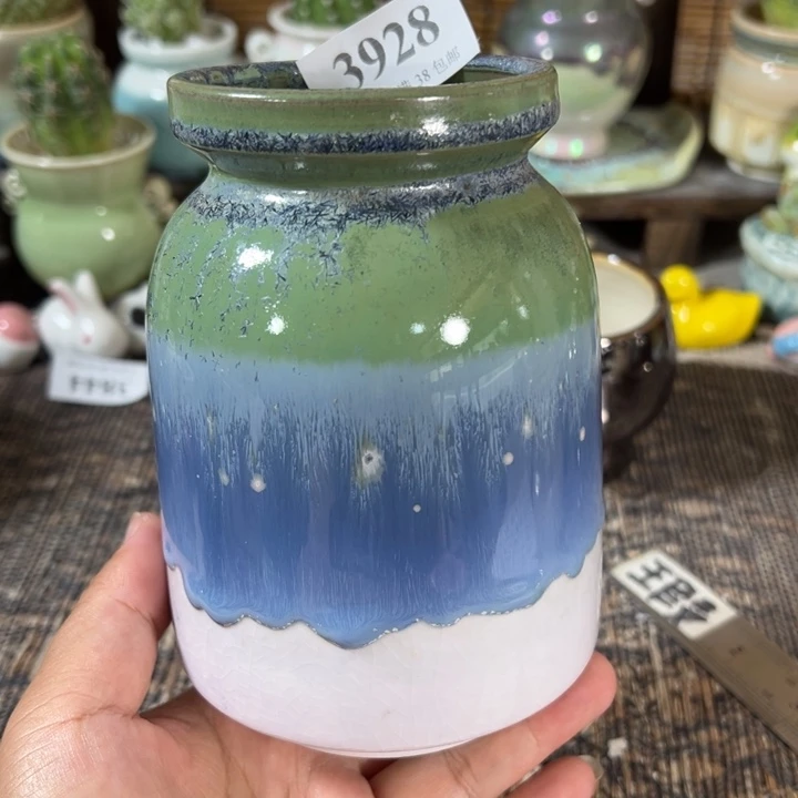 口6.5高13 手工花盆满30包邮