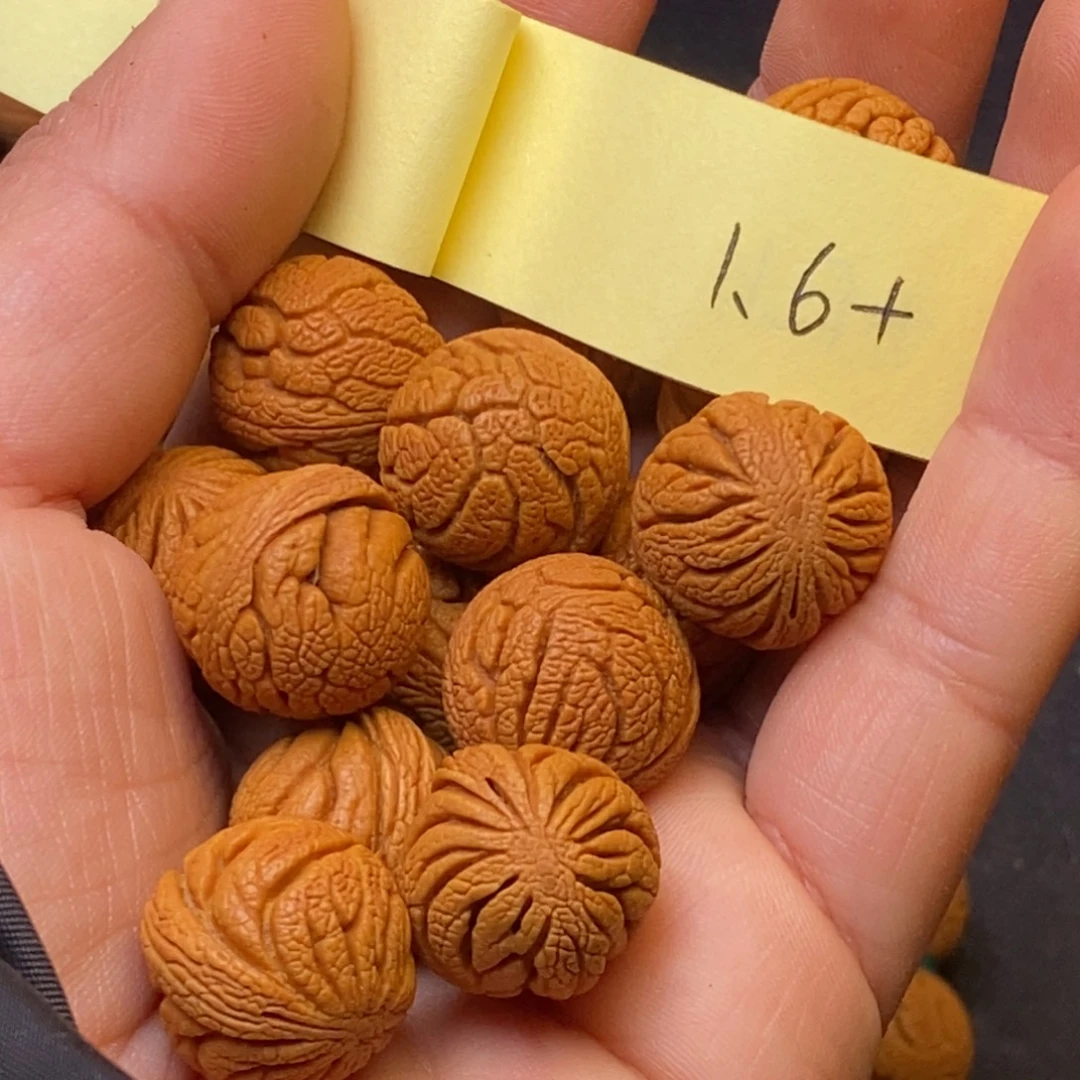 秦岭龙纹桃核15颗