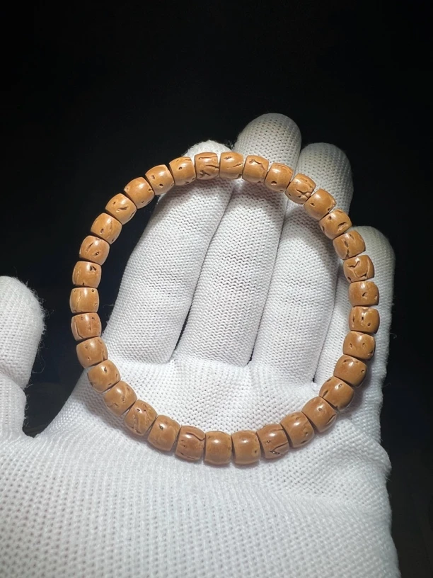 （桃古）红魔桃核核壁直切强迫症手串7×6尺寸