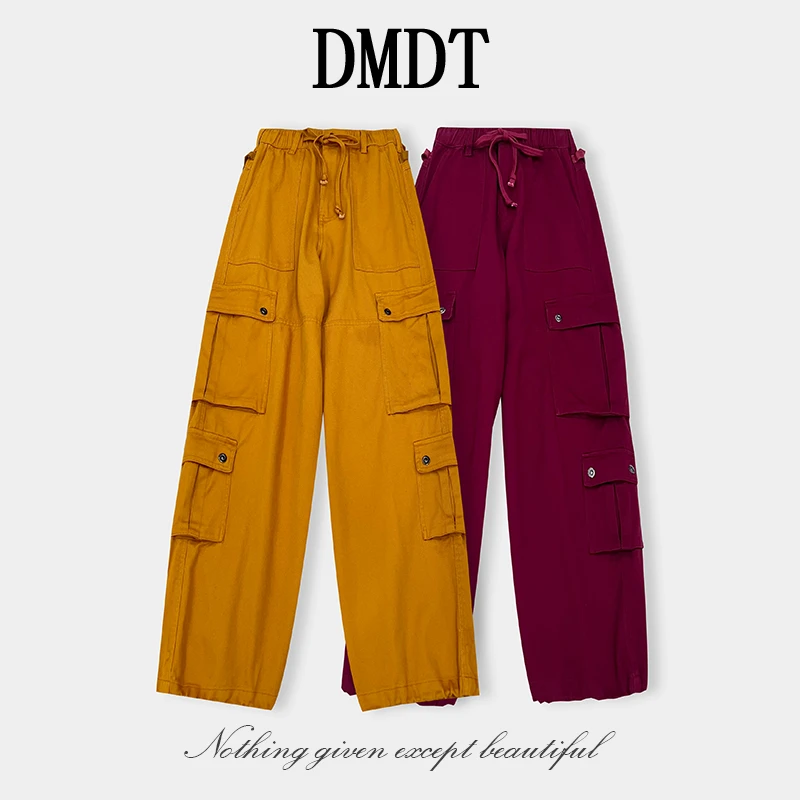 【DMDT服饰】2025新品 “一眼心动”松紧腰显腿长百搭系带休闲裤K7078
