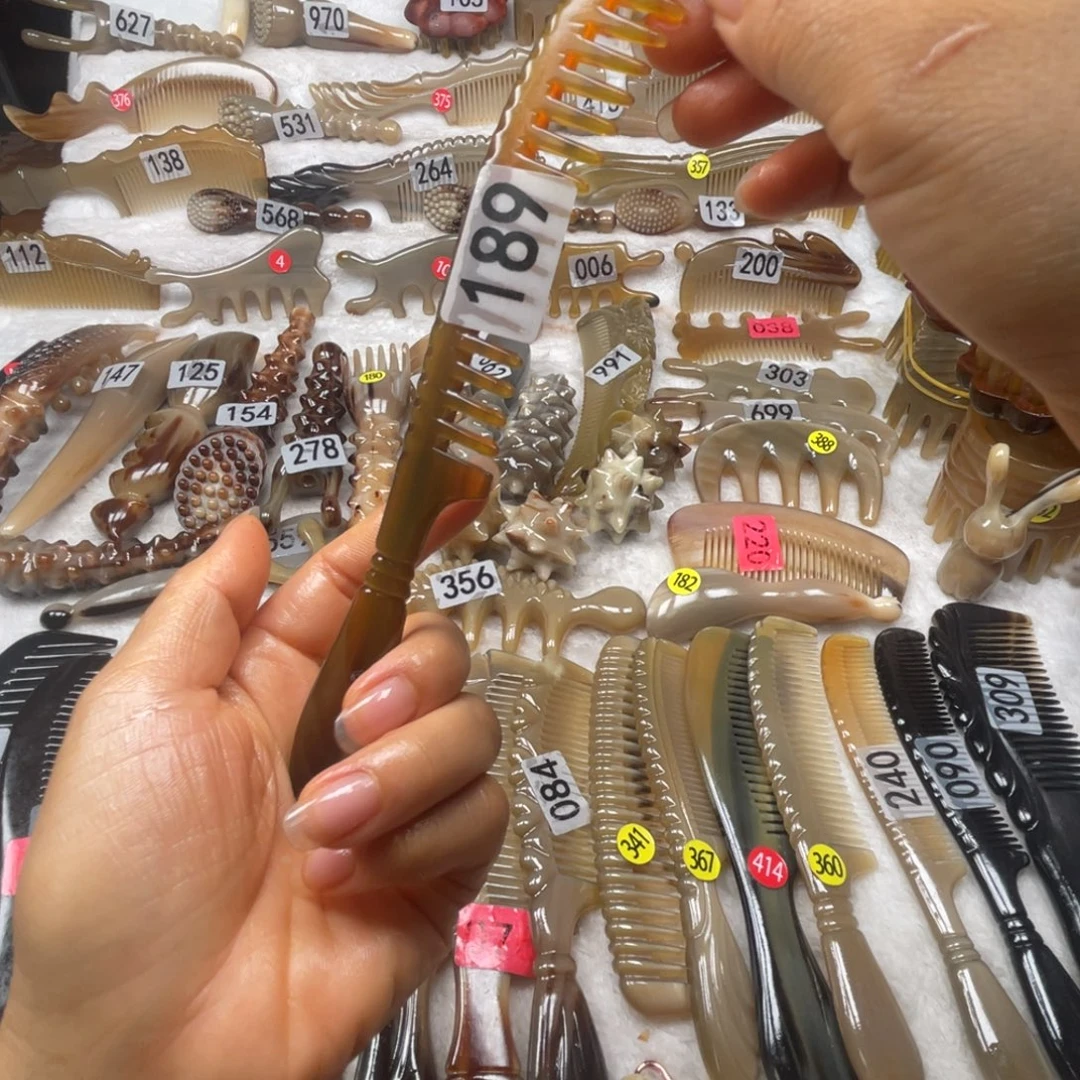 我****牛角梳牛角福利款