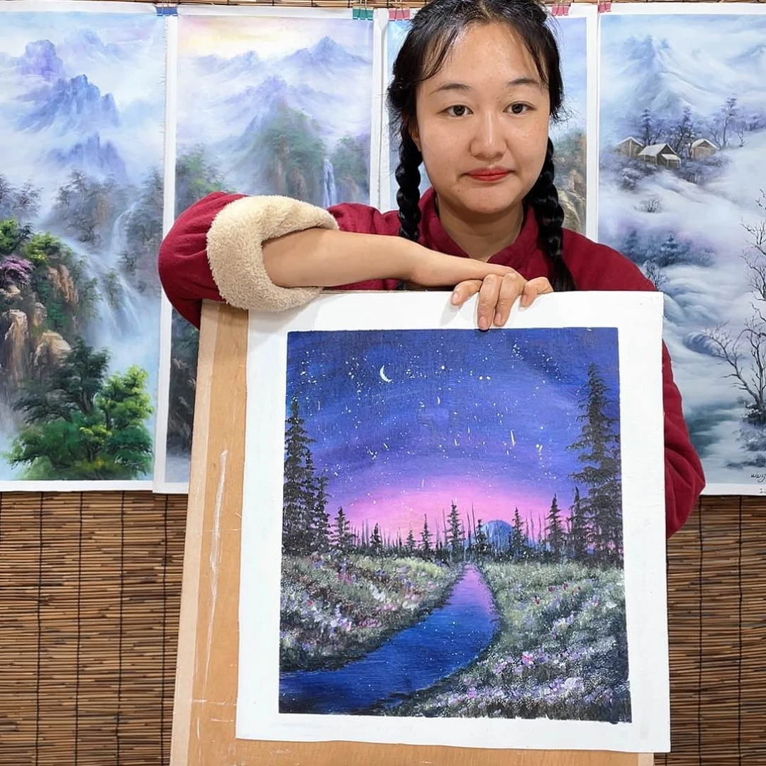 油画薇爽恭喜竞拍成功！
