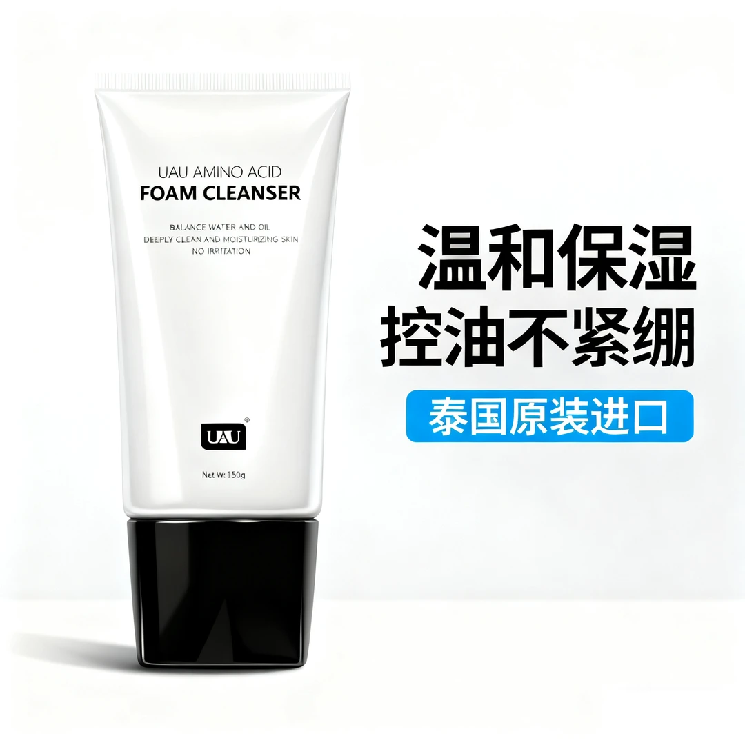 UAU官方旗舰店泰国氨基酸男女通用控油洗面奶洁面乳保湿不紧绷