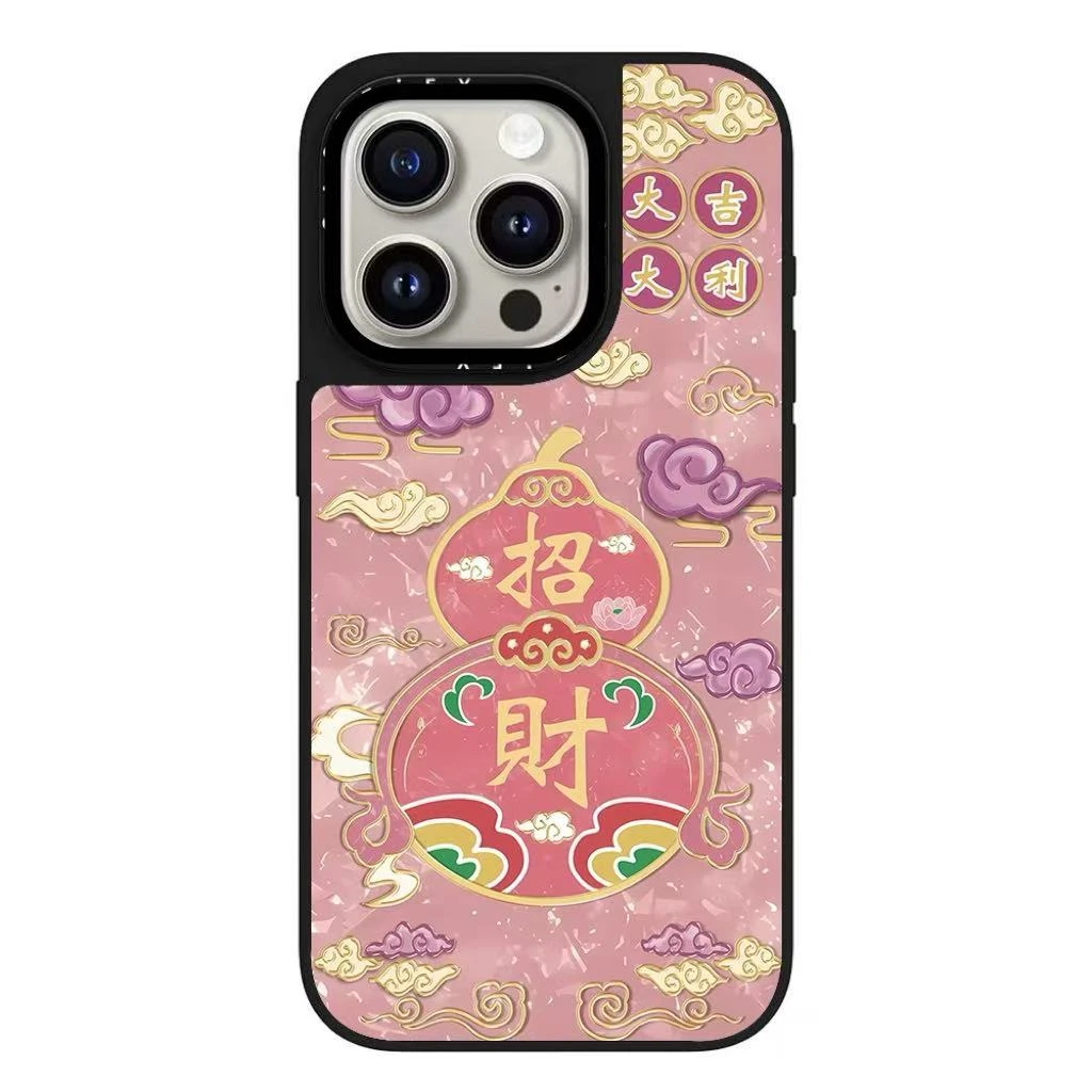 【贝母款】贝母雪花福禄葫芦小众防摔适用于苹果iphone16pro手机壳