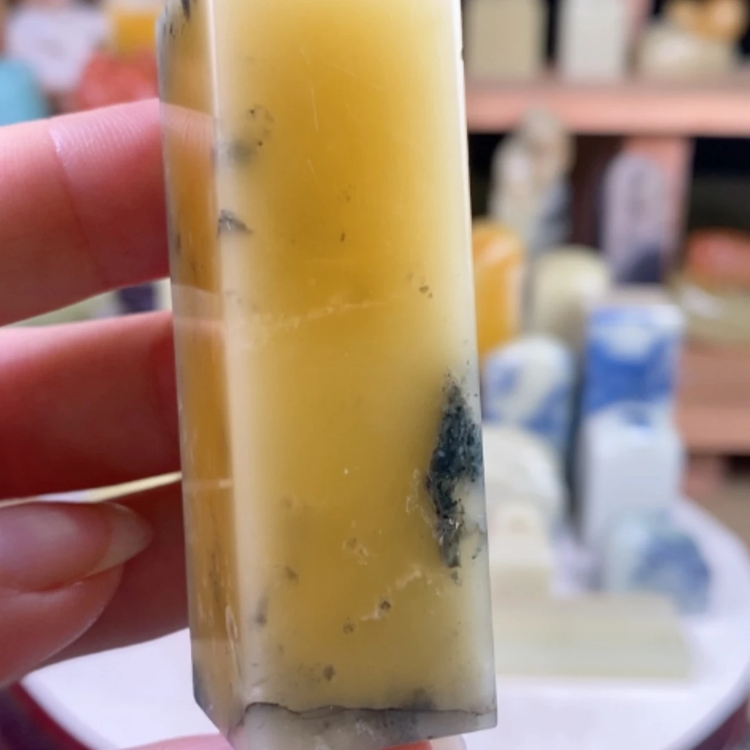 【闪购商品】青田石封门墨韵菜花黄……