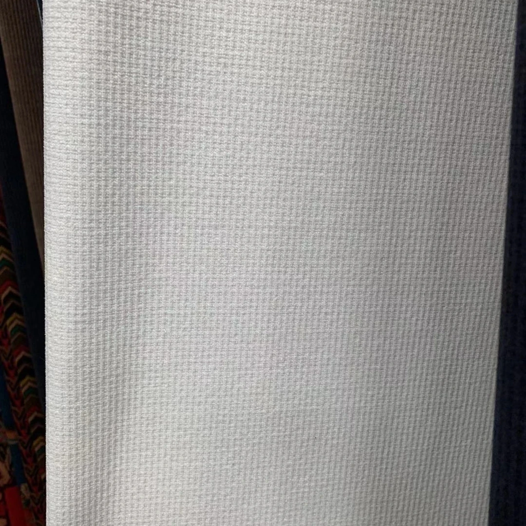 白色 小摩尔提花格布料活动价