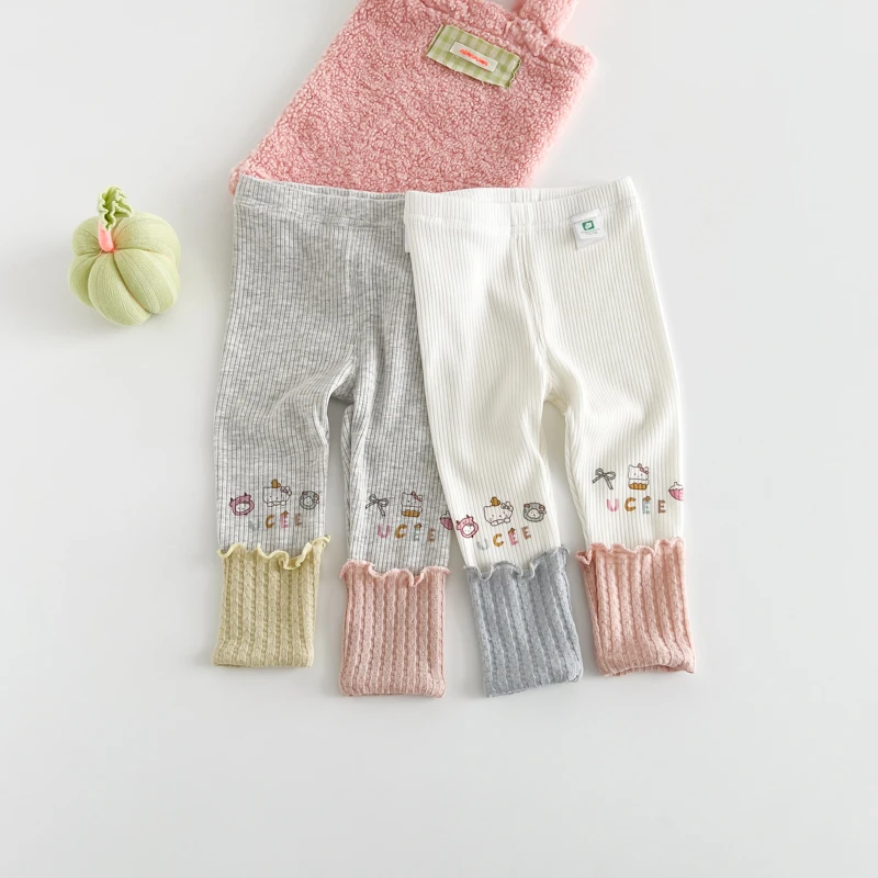 【现货】郝叔童品秋季新款限定2025时尚高货韩版针织打底裤潮HL5365