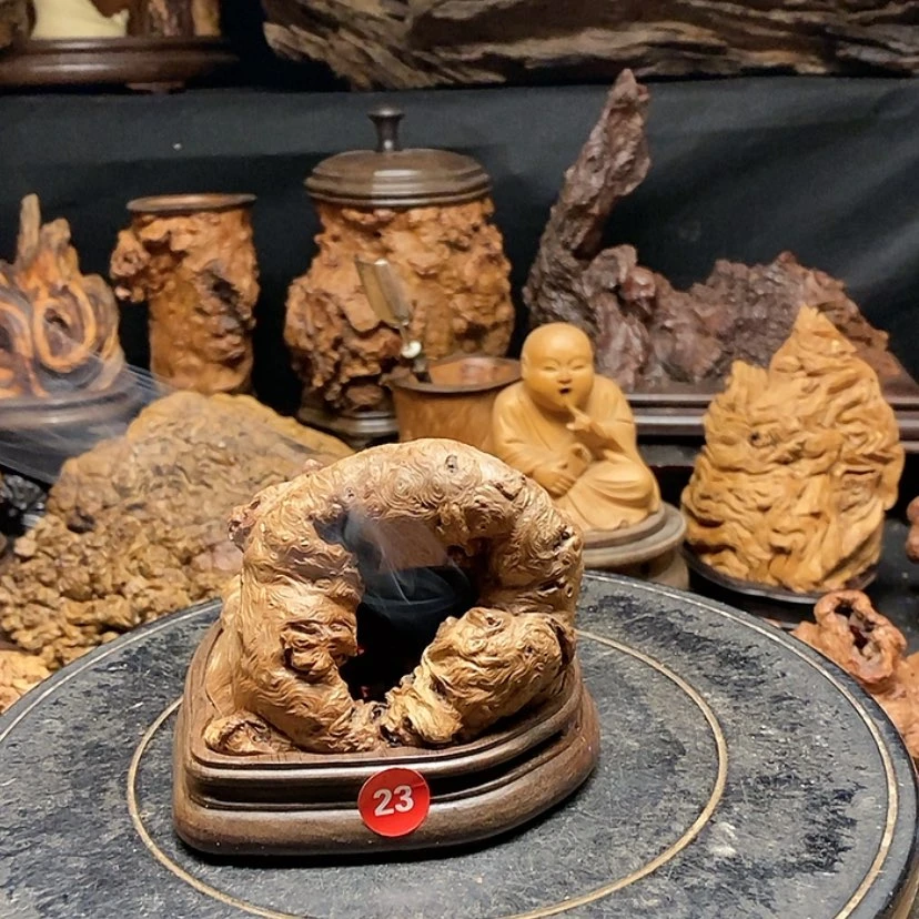 【闪购商品】23号荔枝木香炉工艺