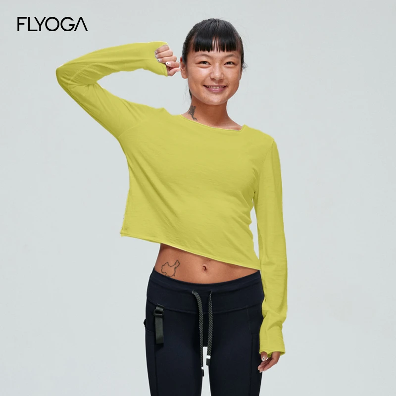 FLYOGA 飞蓝美利奴羊毛长袖透气排汗专业训练跑步51204