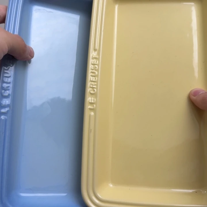 福利微瑕2个长鱼盘