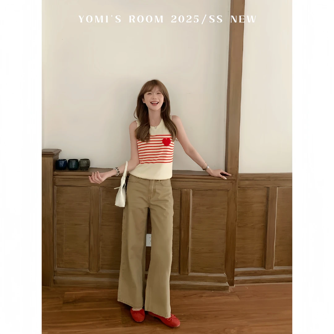 YOMI小个子定制【智性通勤】宽松休闲直筒裤百搭薄款夏季显瘦气质