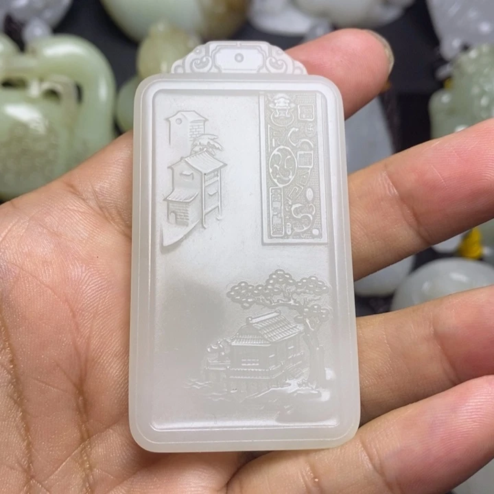 和田玉未镶嵌颈饰