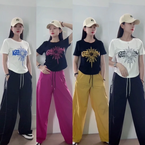 5112新款高弹力修身显瘦T恤夏季