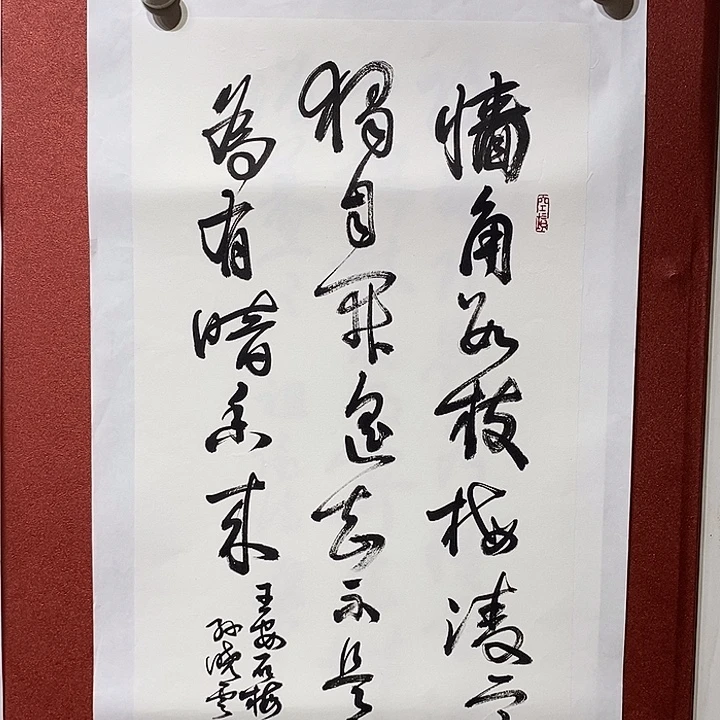 书法墙角直播大漏