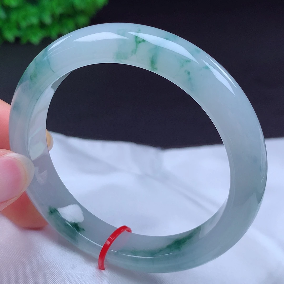 翡翠未镶嵌手镯57圈681211