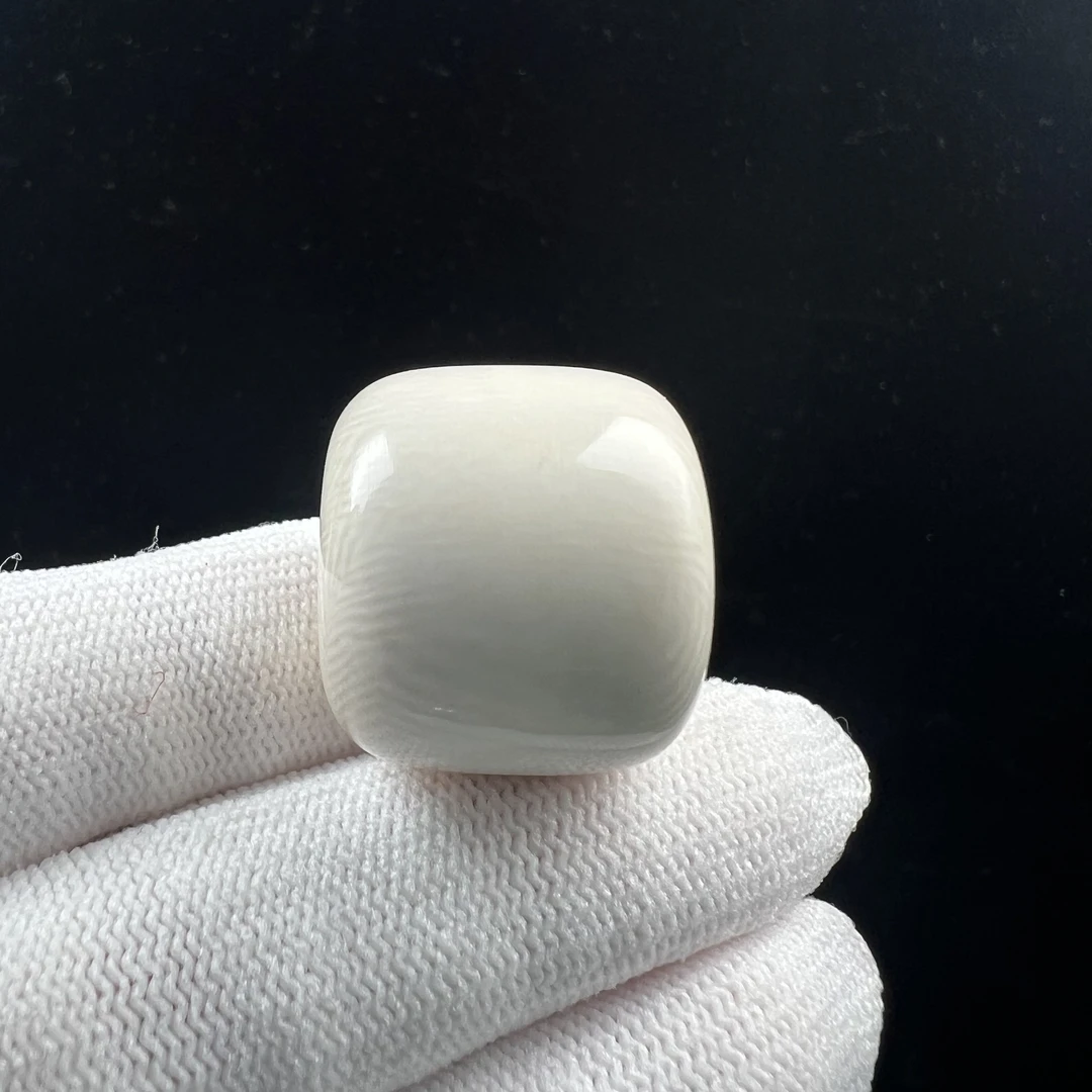 A3436天然猛犸牙墩子24x21mm支持鉴定 假一罚四