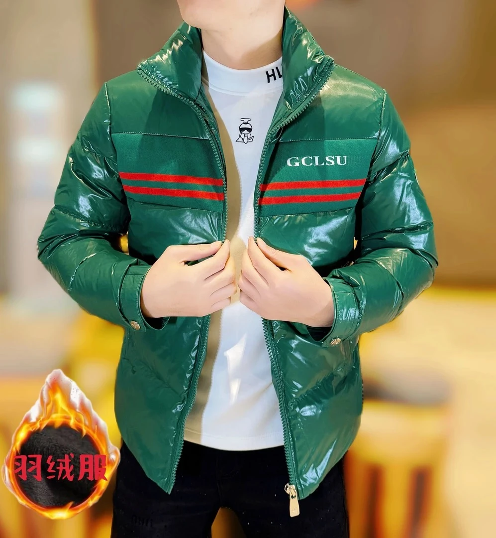 2025冬季新款男士轻奢立领轻奢刺绣修身保暖抗寒高品质休闲羽绒服