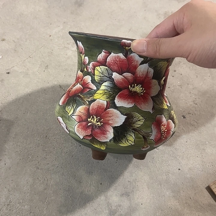 ****꧂满38包邮 景德镇幸运花盆