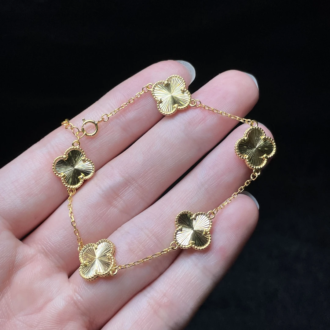 925银银制品 【玉总珠宝】925银四叶草手链 CAN1790122