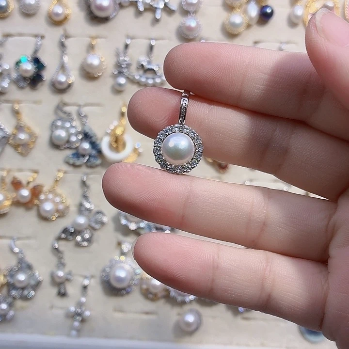 合金耳饰淡水珍珠