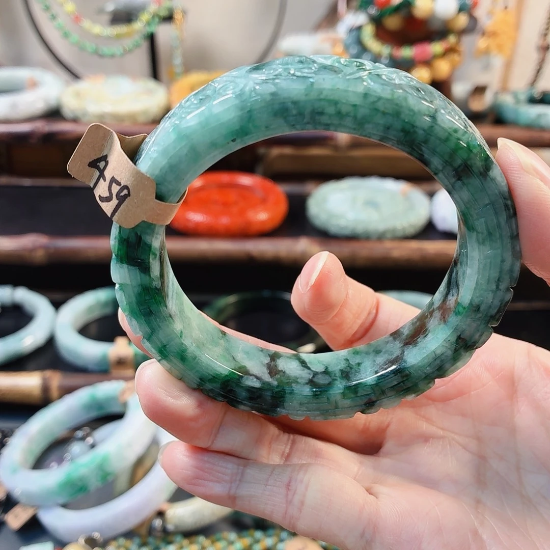 -***菜翡翠未镶嵌手链手串
