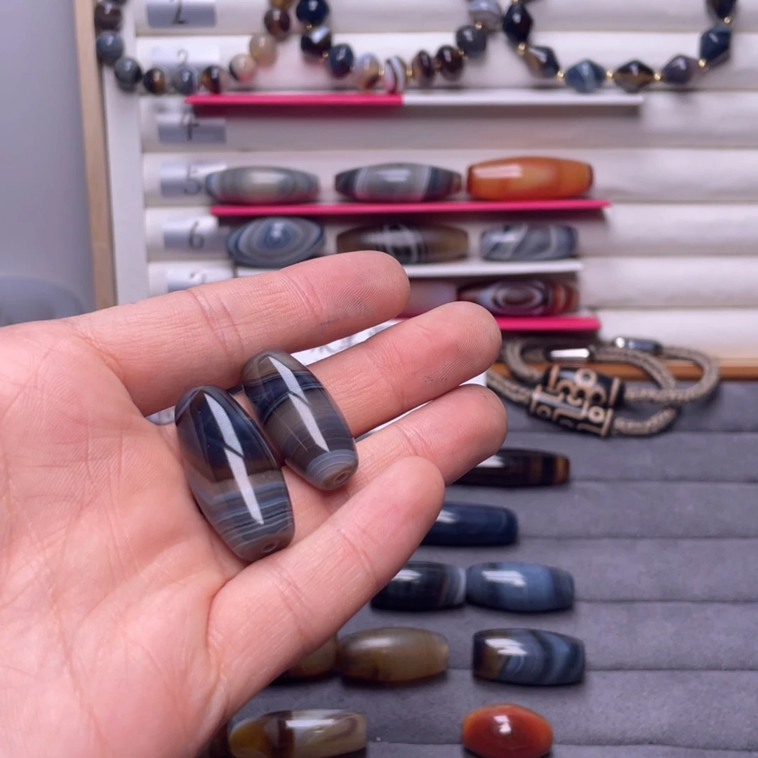 7***7玛瑙/玉髓合金颈饰