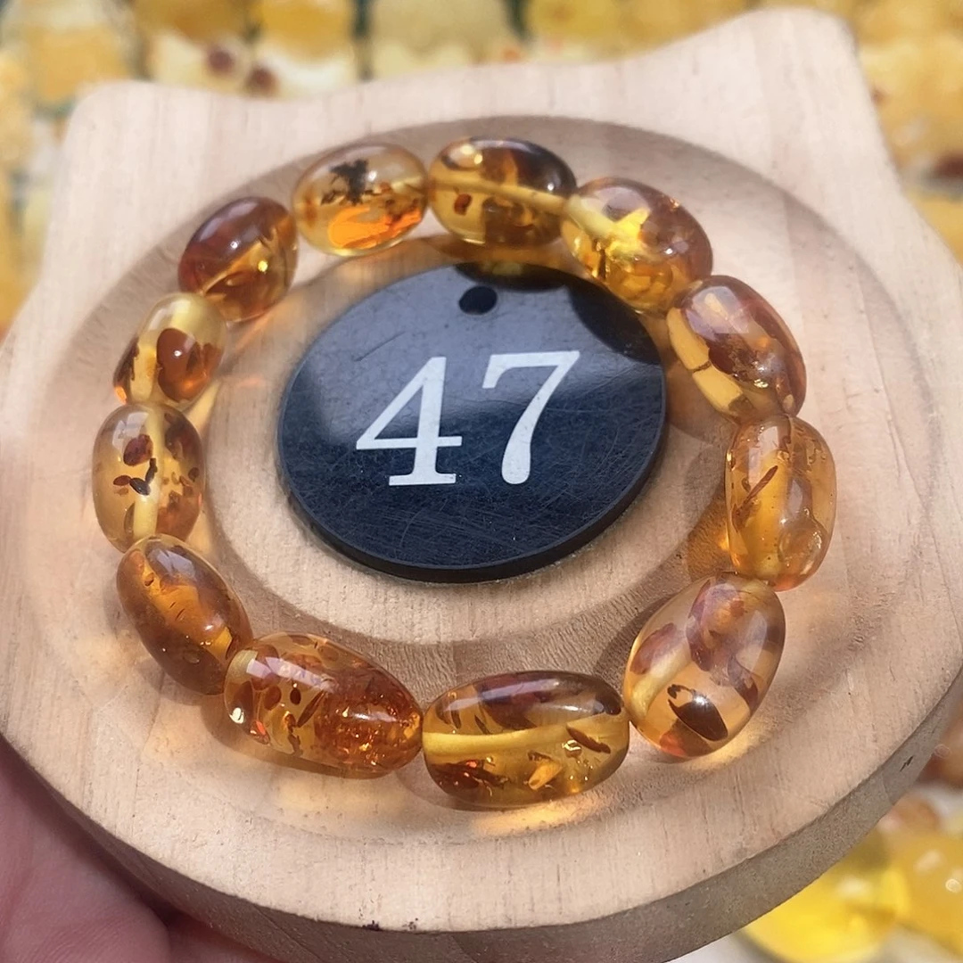 裸石琥珀未镶嵌手链