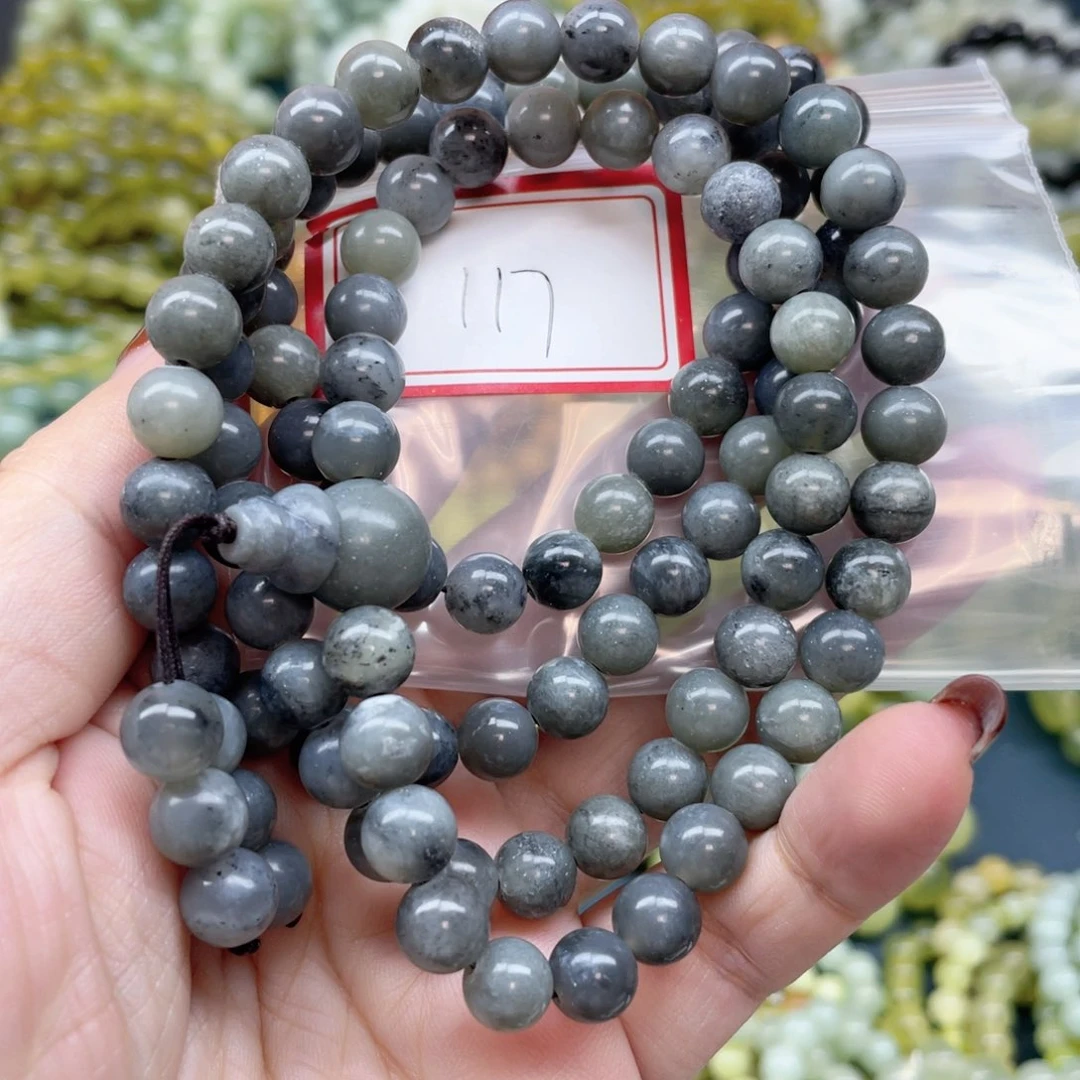 未镶嵌蛇纹石玉手串