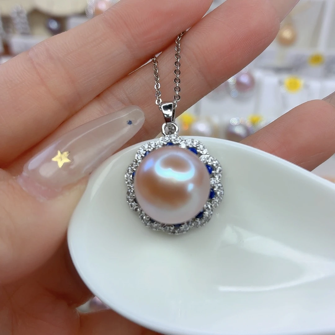 颈饰合金淡水珍珠