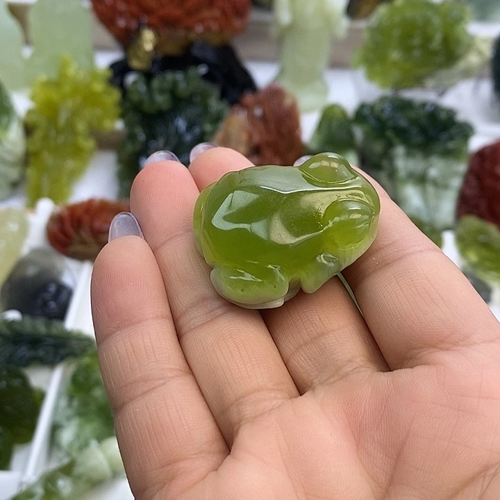 简***单未镶嵌蛇纹石玉手把件