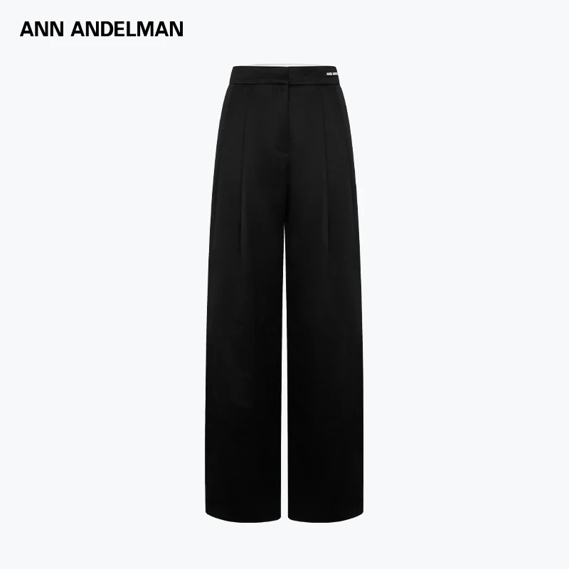 ANN ANDELMAN25秋冬 阔腿休闲醋酸垂感西裤