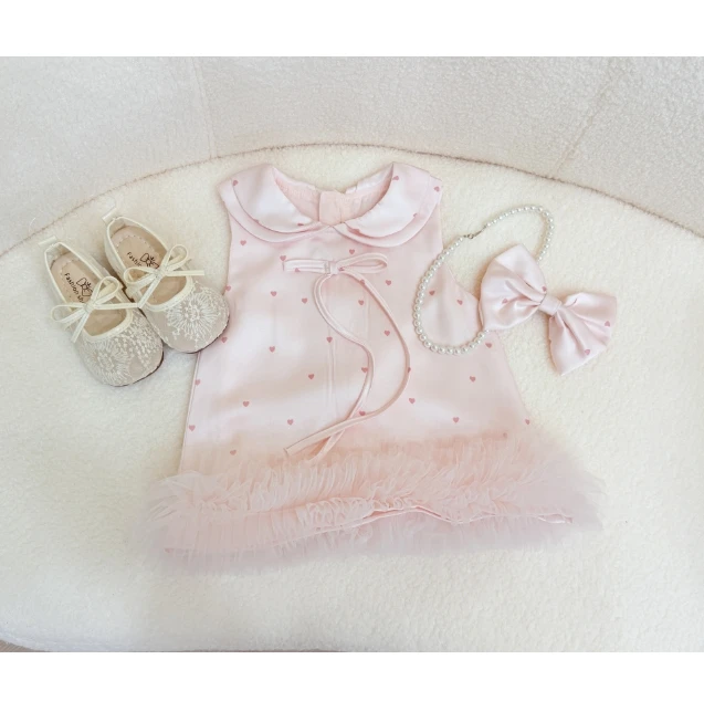 2025夏季新品女童公主风爱心无袖可爱大气典雅清凉连衣裙XY2533