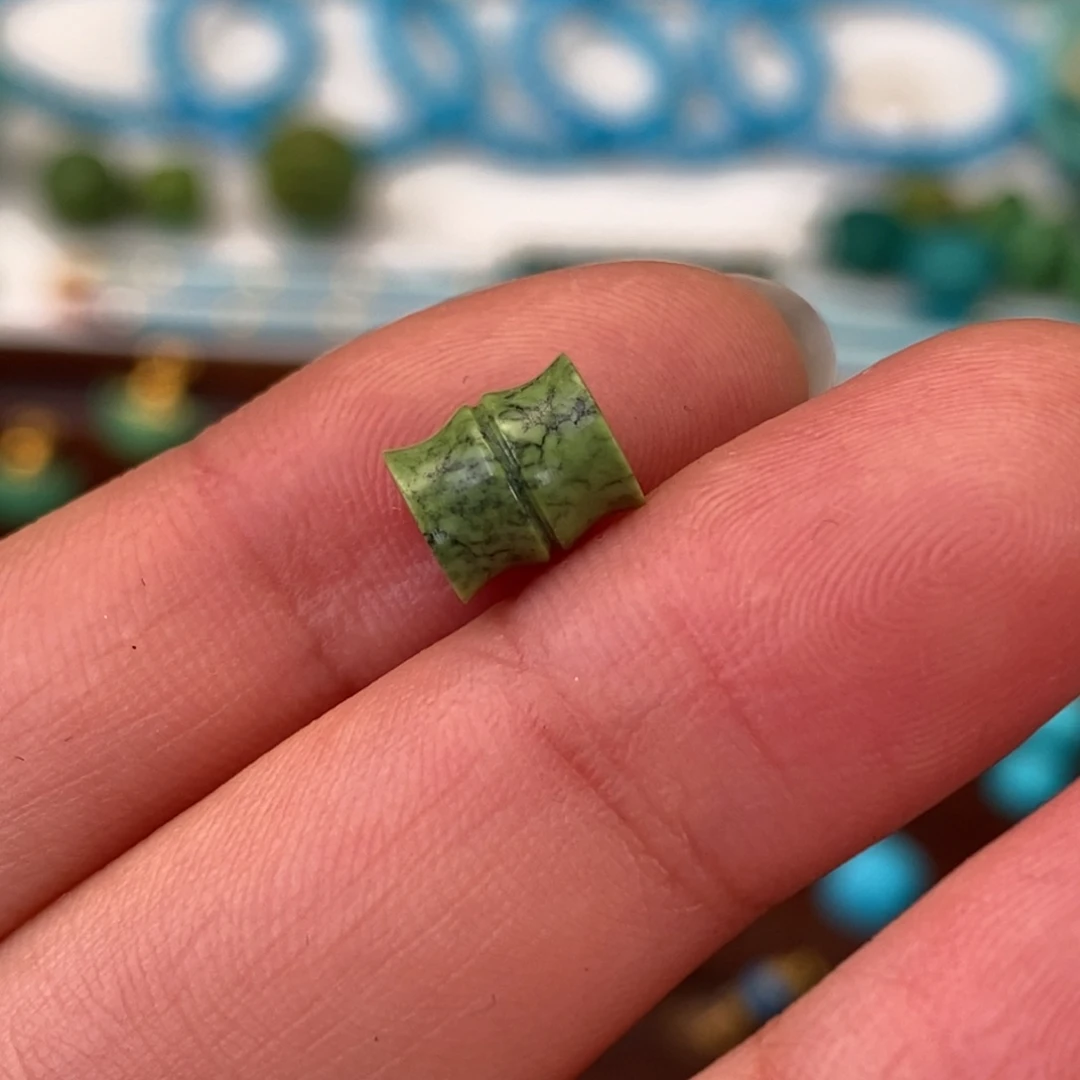 绿松石未镶嵌竹节6.1mm