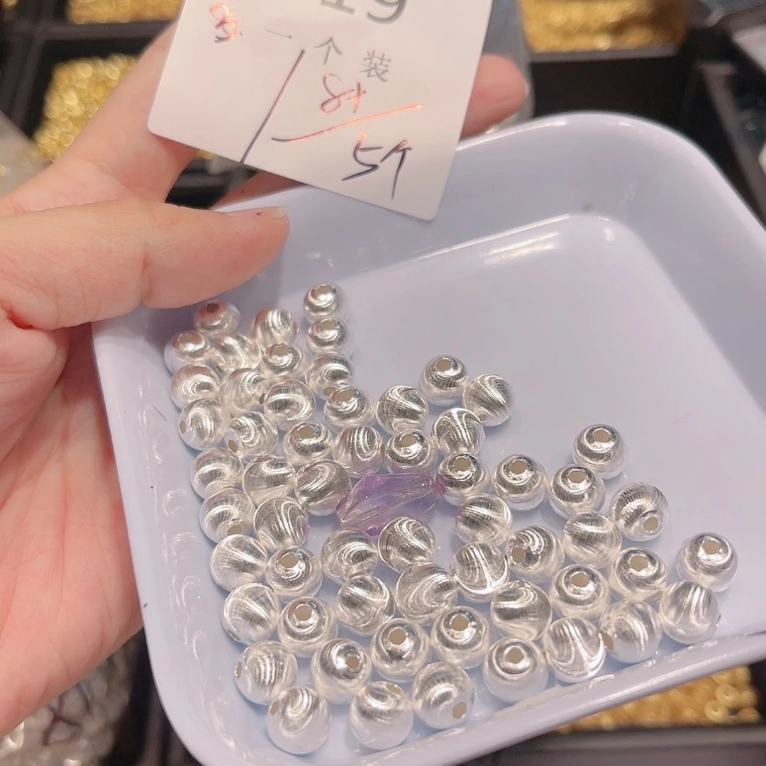 紫晶珠宝半成品银S925镀金镶嵌19