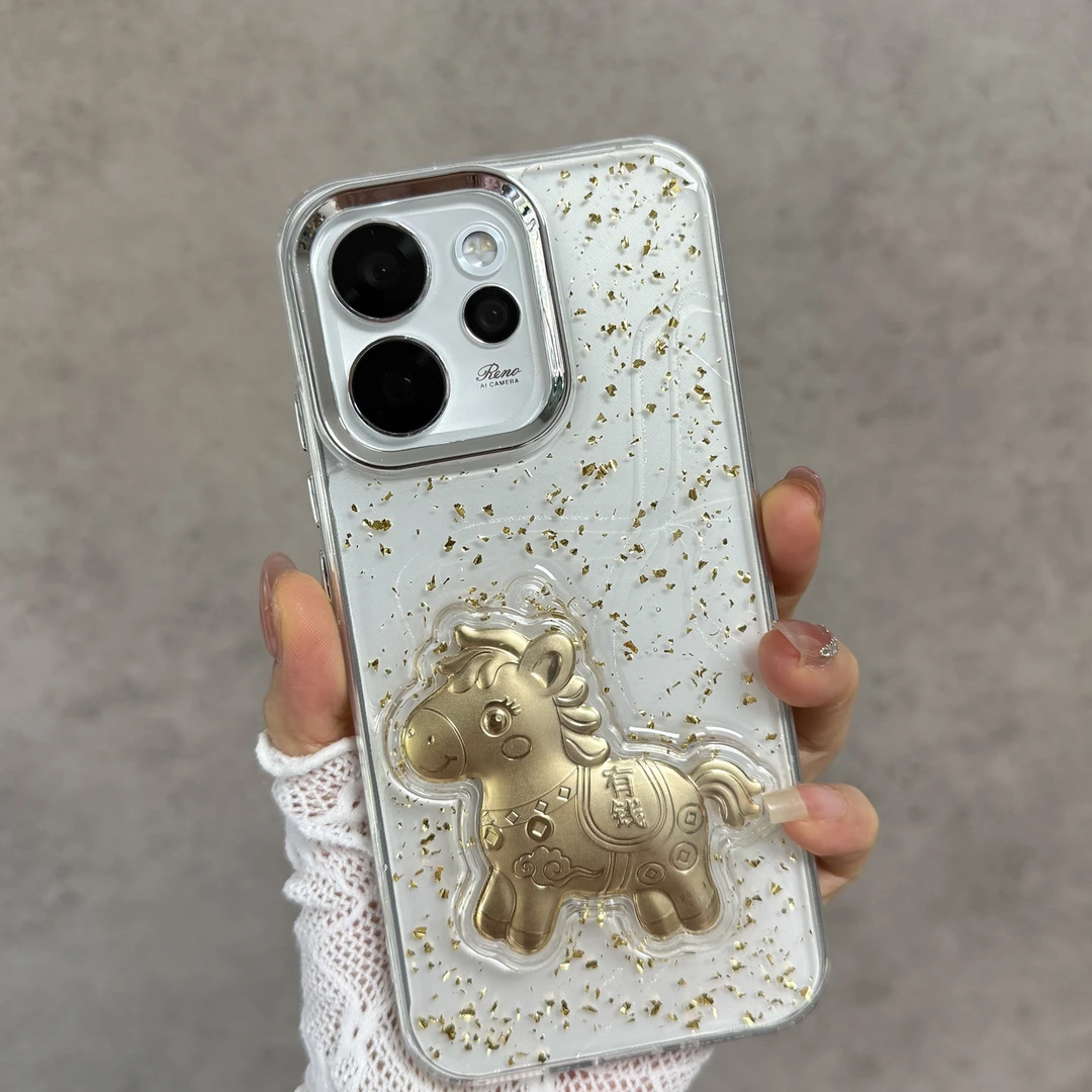 适用于opporeno15手机壳reno15pro透明plw110新年款马年镜头不包