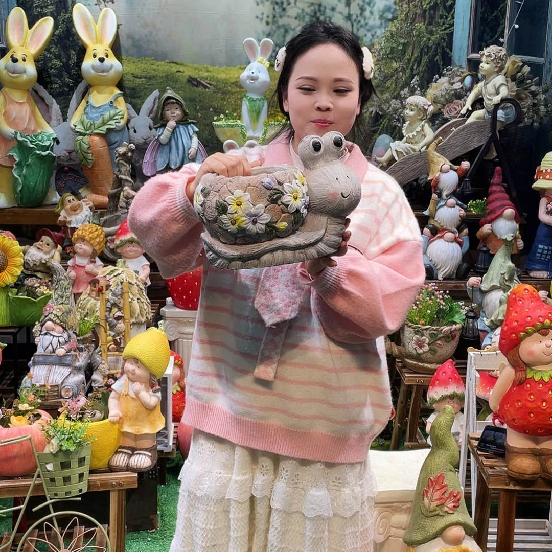 摆件花园摆件红红火火