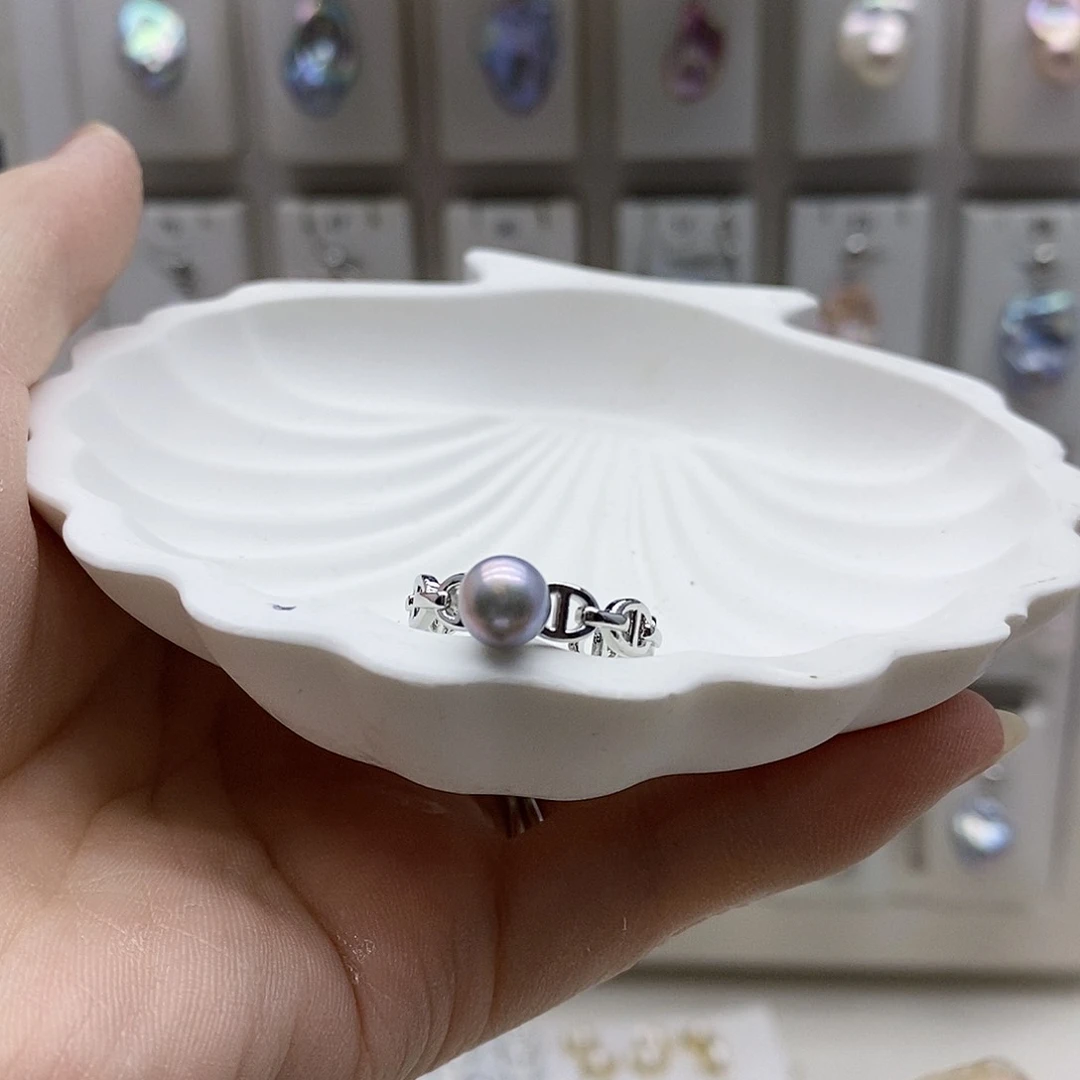 颈饰合金淡水珍珠
