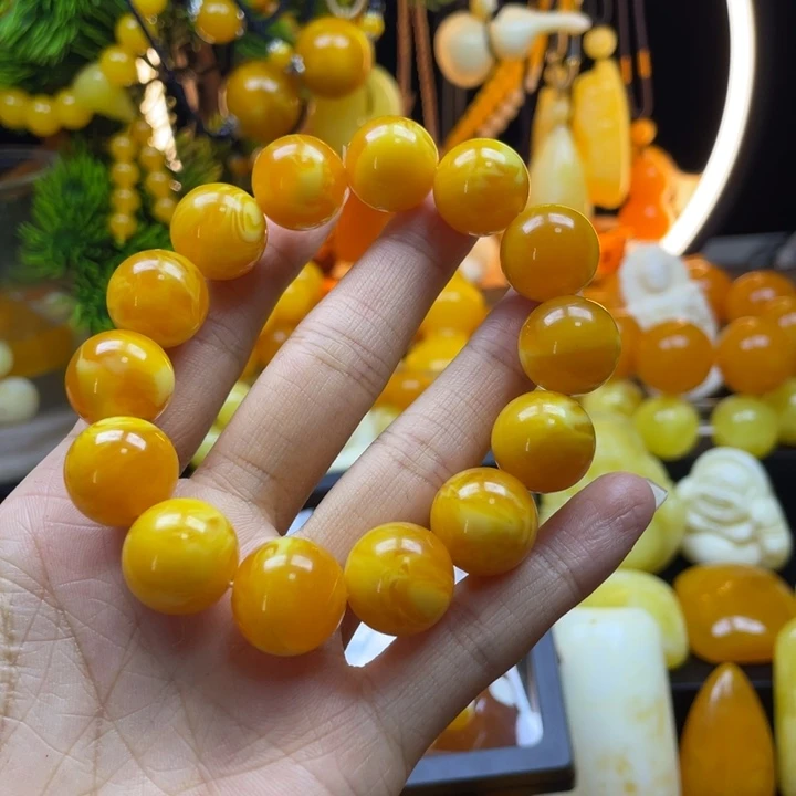 幸***P非金属老蜡手串全品无瑕