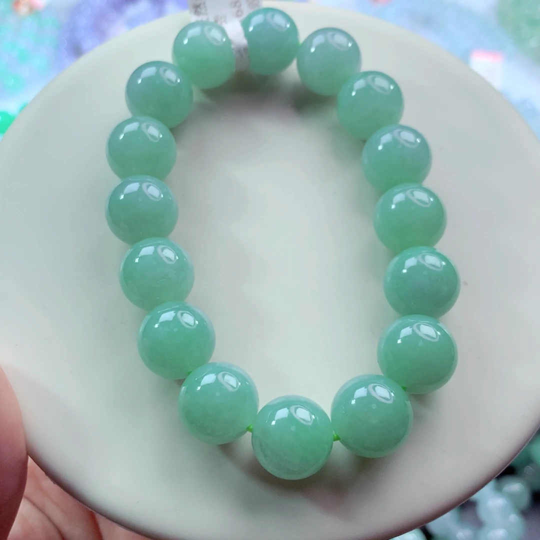 翡翠未镶嵌手链卡12.4