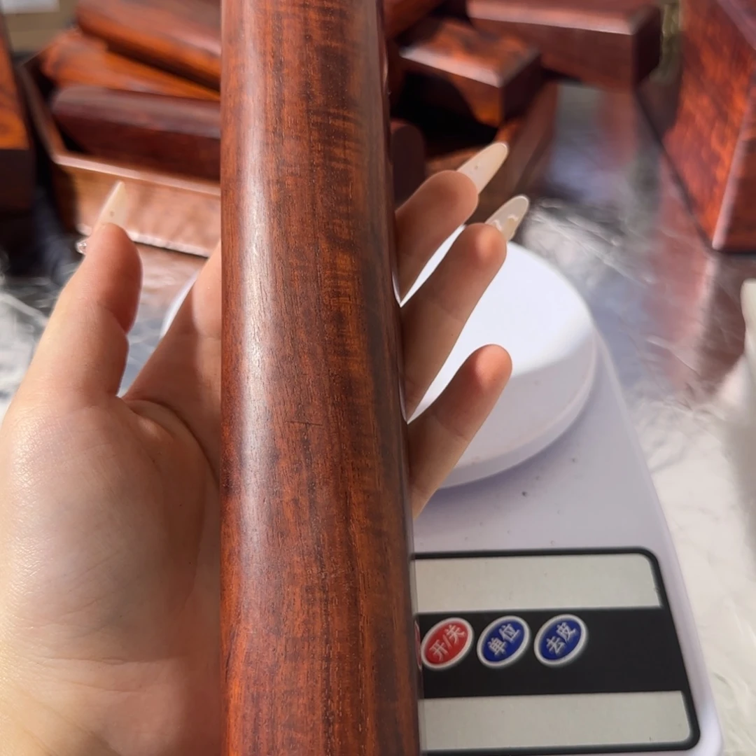 华***文木印度小叶紫檀手把件