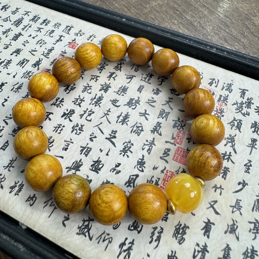 黄金檀手串-无礼盒-@@ys962