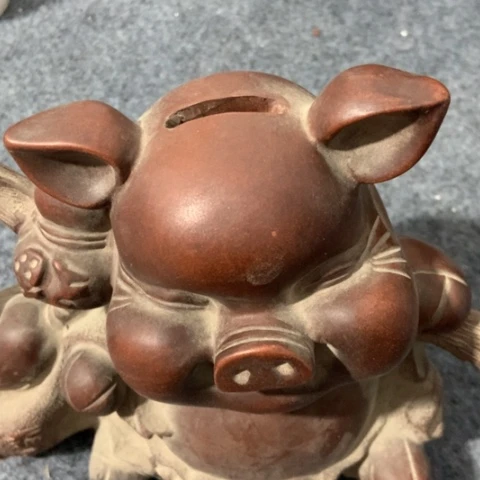 行***远茶壶紫砂陶瓷摆件工艺品